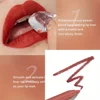 2Pcs Set Nude Lip stick and Lip Liner set, Matte long-lasting Waterproof Lip Gloss Lipstick & Lipliner Cosmetics 3