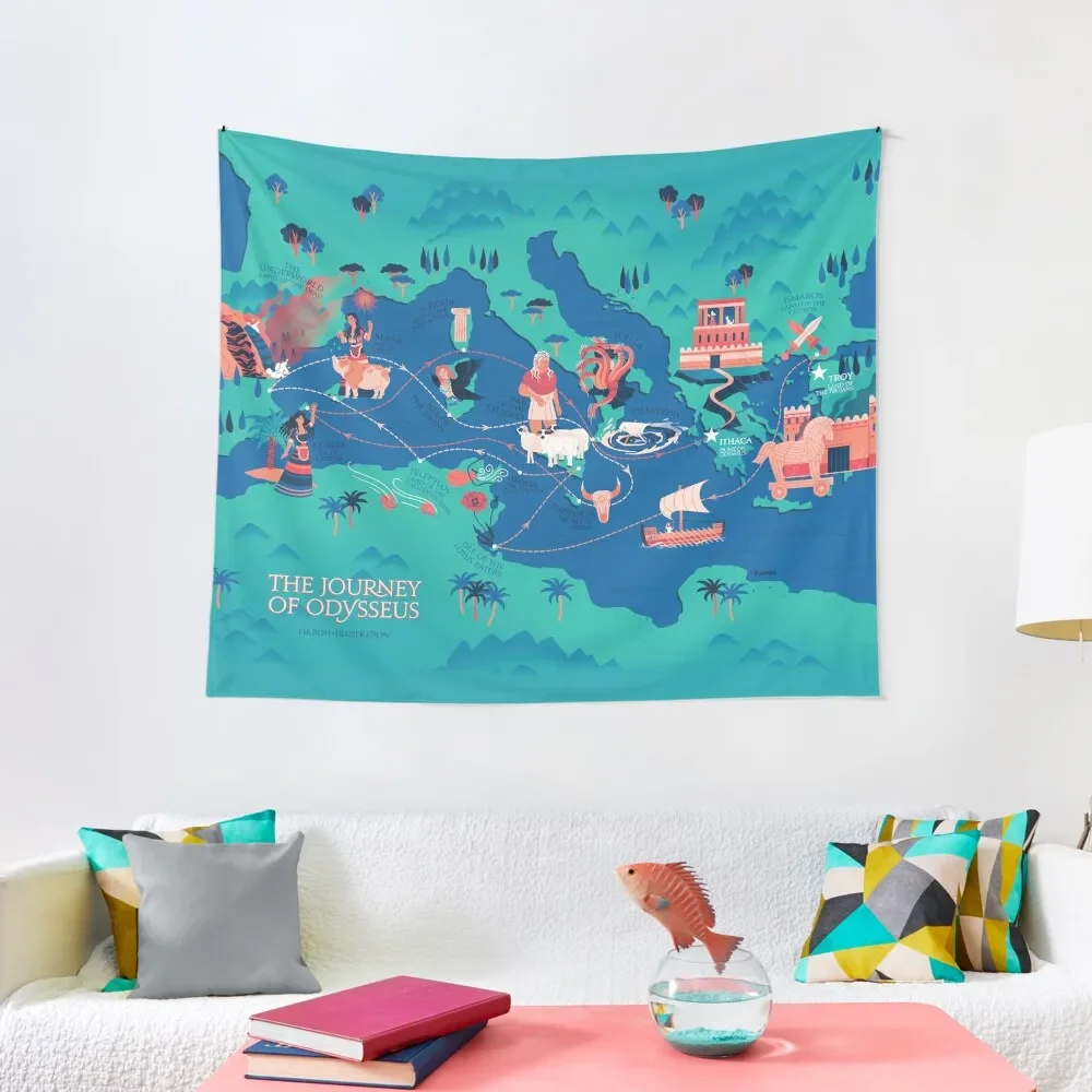 

Odyssey Map - safe for work Tapestry Decor For Room Wall Hanging Wall Decorative Wall Room Decor For Girls Tapestry