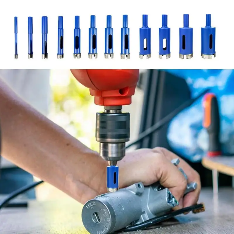 

Tile Glass Cement Hole Saw Drill Bits Ceramic Drilling Tile Marble High Hardness Hollow Core Glass Drill Bit Marble Pots Granite