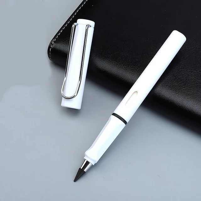 New Technology Unlimited Writing Pencil No Ink Novelty Eternal Pen Art Sketch Painting Tools Kid Gift School Supplies Stationery white