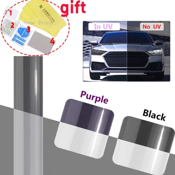 Auto PPF Vernice Pellicola Fotocromica UV Cambia Colore Pellicola di Protezione Del Faro Auto-guarigione Pellicola Anti-graffio Per BMW honda Ford 2023