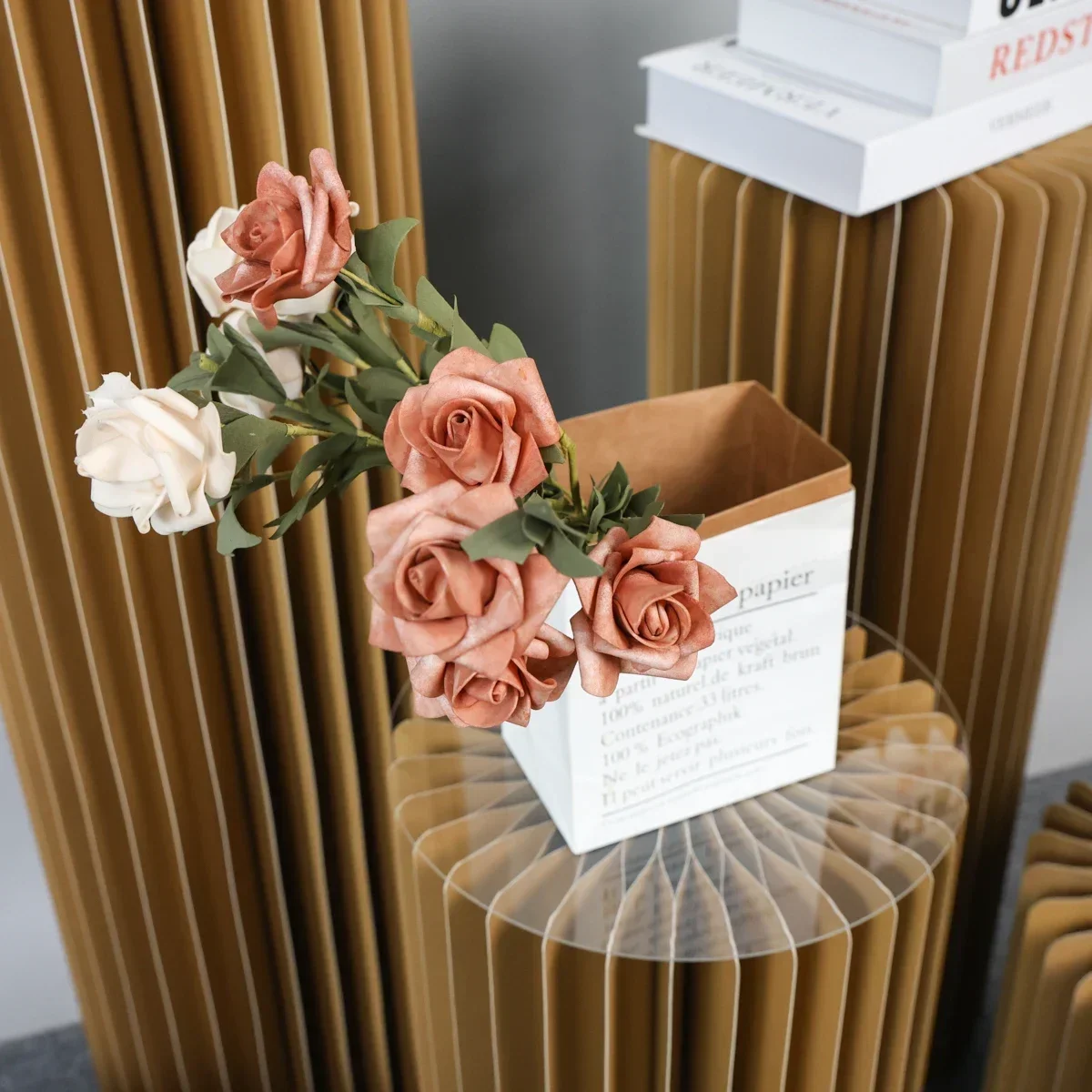 أعمدة ورقية قابلة للطي عرض الركيزة اسطوانة الركيزة...