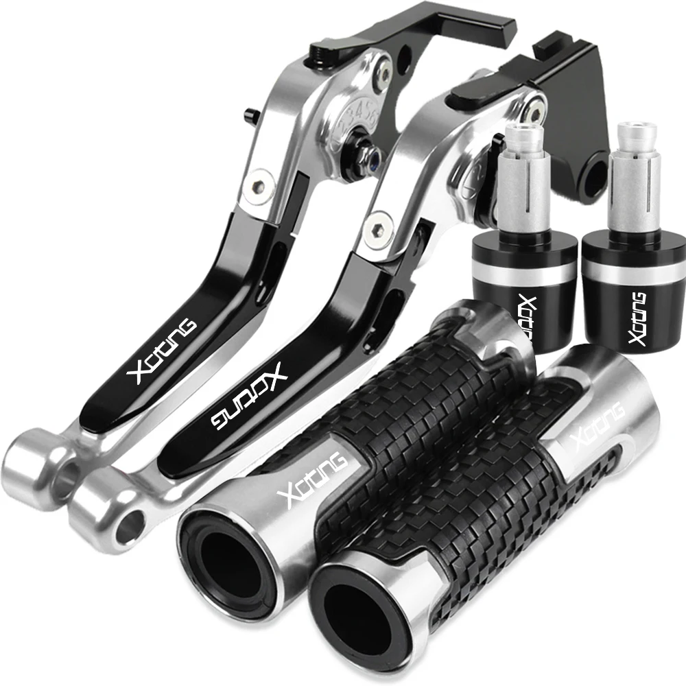 

For KYMCO XCITING 250 300 400 500 Allyear Motorcycle Adjustable Extendable Brake Folding Clutch Levers Hand Grips Handlebar Ends