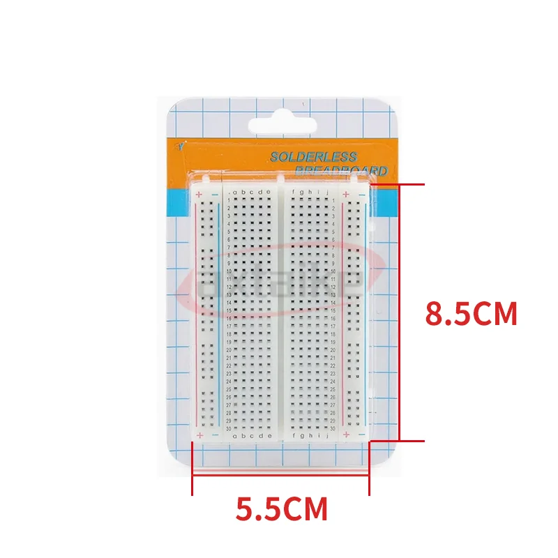400/830 브레드보드 버스 테스트 회로 기판 아두이노용 타이 포인트 무납땜 PCB 브레드보드 미니 범용 테스트 프로토보드 DIY