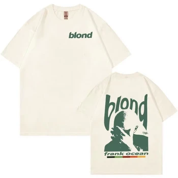 Rapper Frank Retro Graphic T Shirt Men's Women Hip Hop Ocean Album Clothing T-Shirts Y2k Unisex Blond Fashion T-shirt Tops 1
