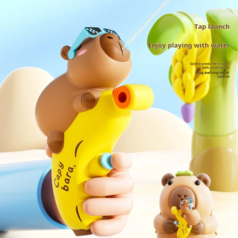 Kapibara New Kids Squirting Water Gun Outdoor Water Fight Toy Safe Splash Play for Preschool Bath Pool Beach Summer Party