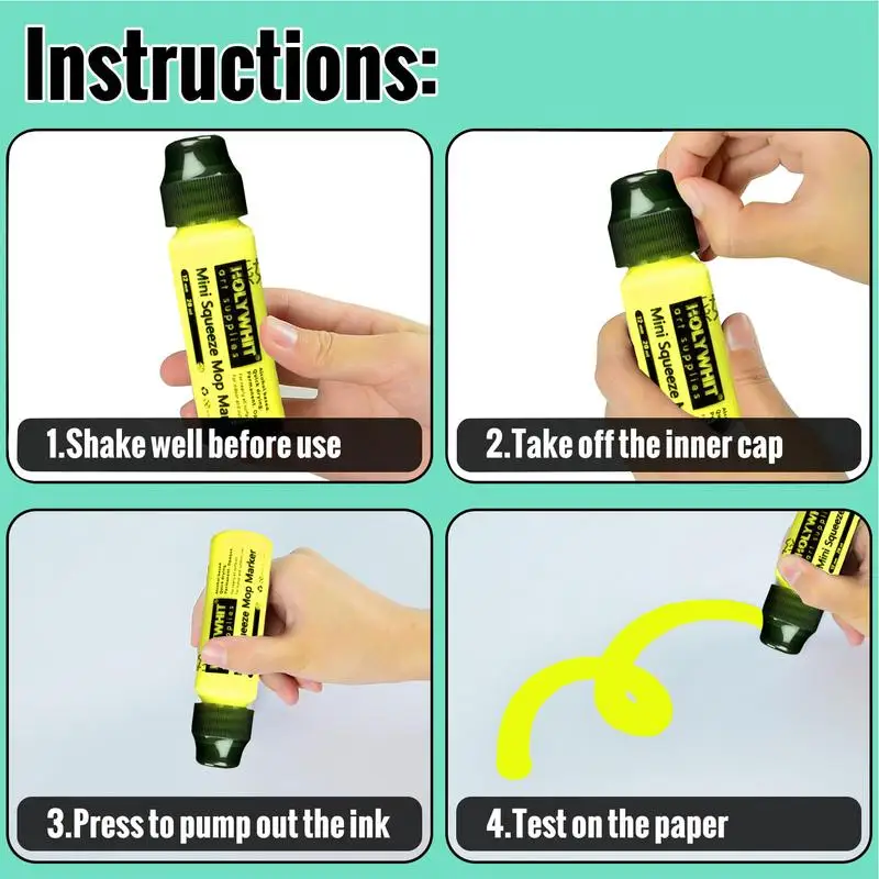 Graffiti Marker Highlighting Acrylic Paint Marker 12mm/20ml Refillable Paint Fluorescent Signature Pen Graffiti Supplies