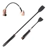 Black PU Leather Short Straight Whip, Flogger Paddle Horse Whip,Riding Crop Equestrian Horsewhip, 60cm, 30cm 1