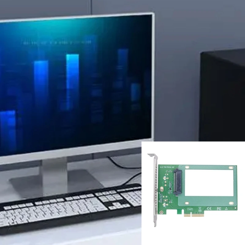 PCIE-U.2 어댑터 PCI X4-U.2 NVME SFF-8639 2.5인치 SSD 확장 카드 184A