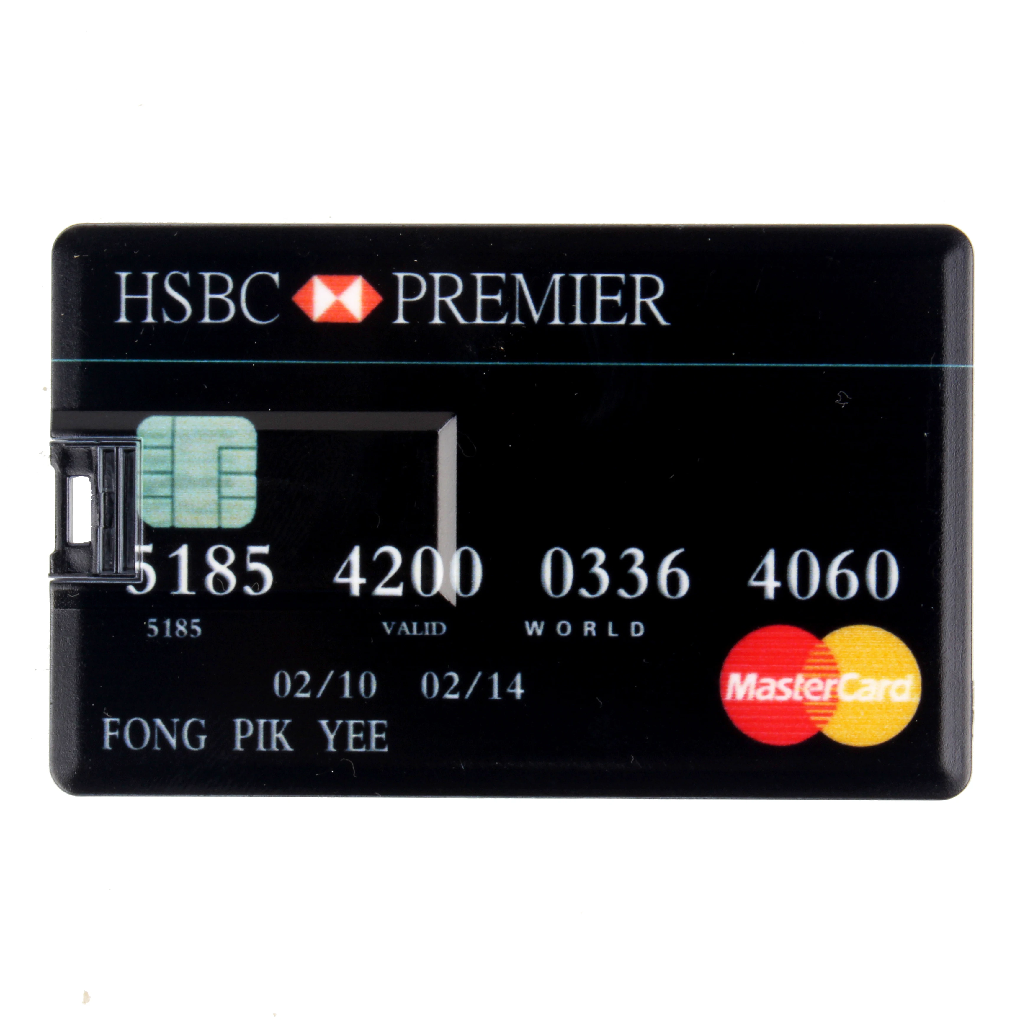 Waterproof Super Slim Credit Card USB 2.0 Flash Drive 64GB 4GB 8GB 16GB 32GB Bank Card Model Memory Stick u disk