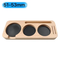 Walnut Wood Espresso Tamper Station & Portafilter Holder (Beech wood)