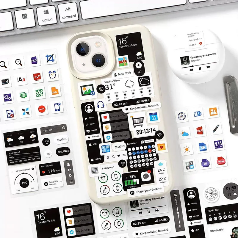 1Pc 정보 우주 시리즈 Washi 테이프 귀여운 장식 콜라주 접착제 스크랩북 손으로 만든 마스킹 학생 문구