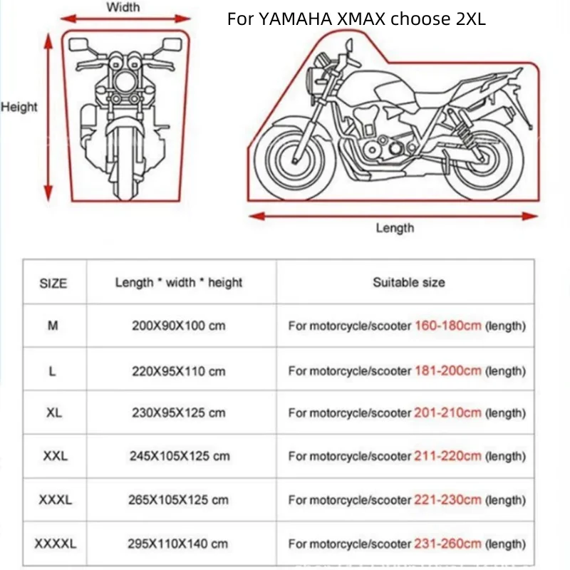 Yamaha X-Max 125 Motorhoezen - NR1 Motor