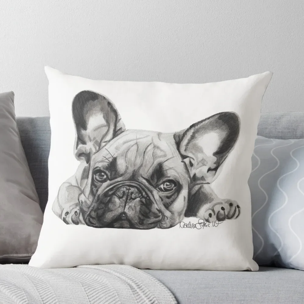 

CHOP THE FRENCH BULLDOG Throw Pillow Decorative Pillow Covers For Sofa Custom Cushion