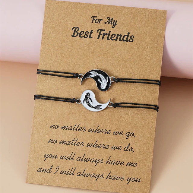 2pcs Best friends bracelet set bracelets European style best buds besties  Gift | Wish