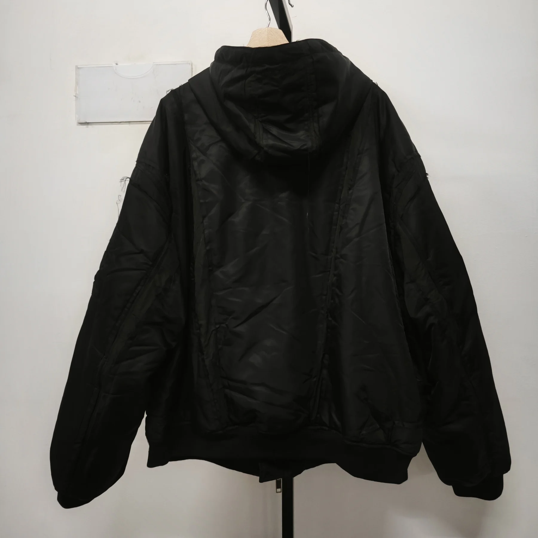ジャケット・アウター SIMPLE PROJECT FurCollarMA-1BomberJacket PFNW Winter New Black Cotton-padded High Street Fashion