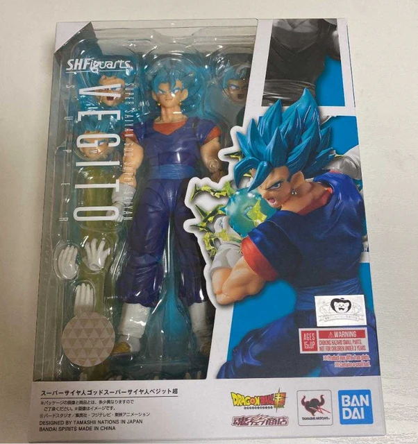 Em estoque bandai original dragon ball prata cabelo goku azul cabelo vegeta  troncos vegetto cabelo azul goku figura de ação anime