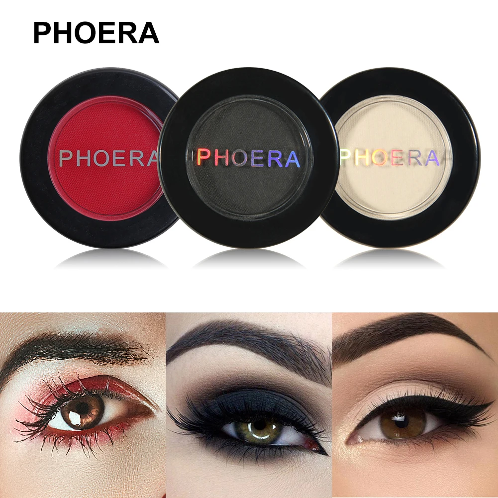 Eye Shadow PHOERA 12 Colors Matte Eye Shadow Powder Pigment Long Lasting Bright Eyeshadow Makeup Water-Resistant Beauty Make Up TSLM1 eye shadow