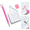 3Pcs Nail Art Rhinestones Pickers, Dotting Pen with Storage Tray Glue Clay for Diamonds Fashion Stones Picking Tools Set 1