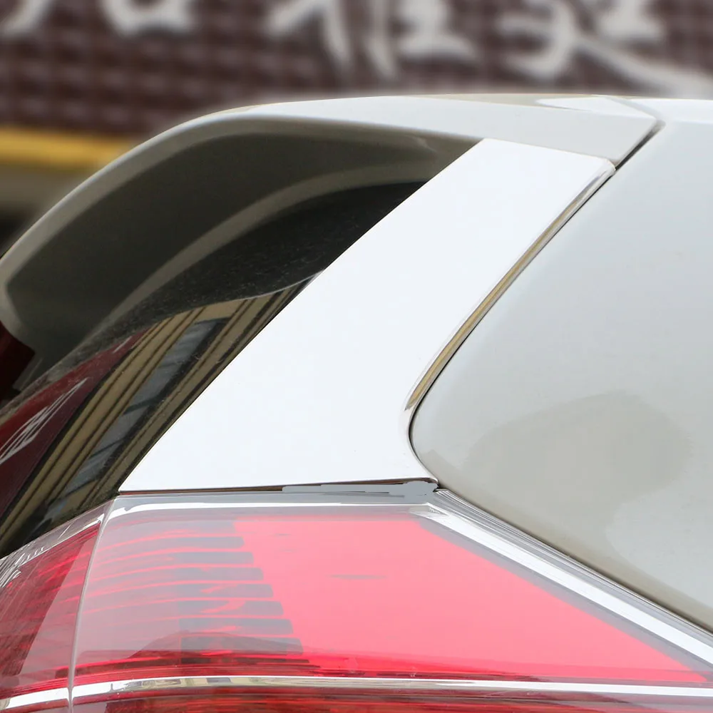 

Jameo Auto 2 шт./компл. накладка на заднее окно автомобиля с боковым крылом наклейка для Nissan X-Trail Xtrail T32 2013-2016 внешние аксессуары