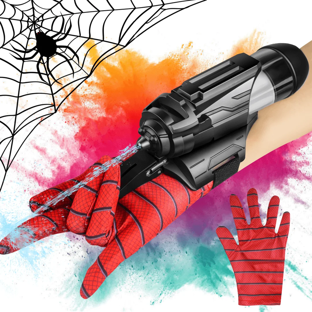 Cross-border Spider Wrist Press Electric Launcher Burst Water Gun Children's Wearable Arm Toy Party Props Gifts water guns water toy launcher