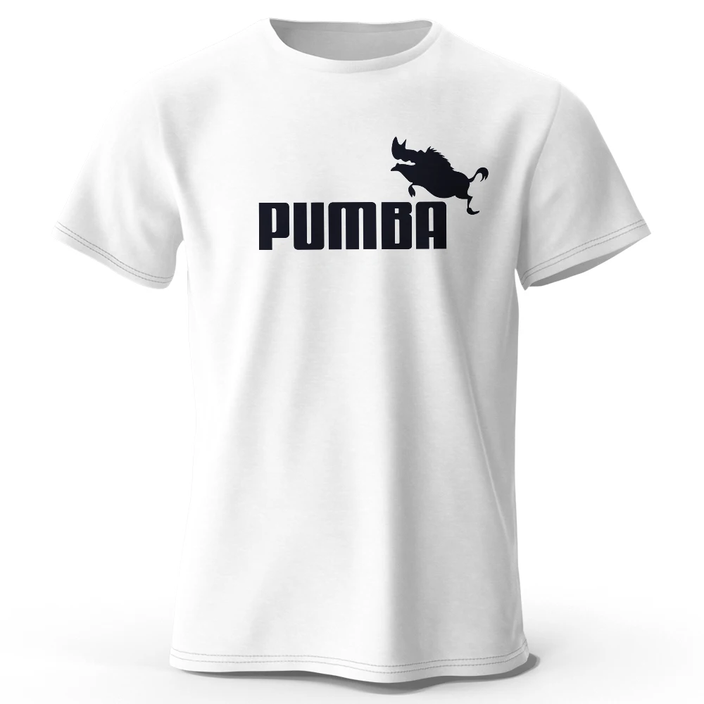 Pumba-Themed Men's Oversized Graphic T-Shirt - 100% Cotton Summer Tee