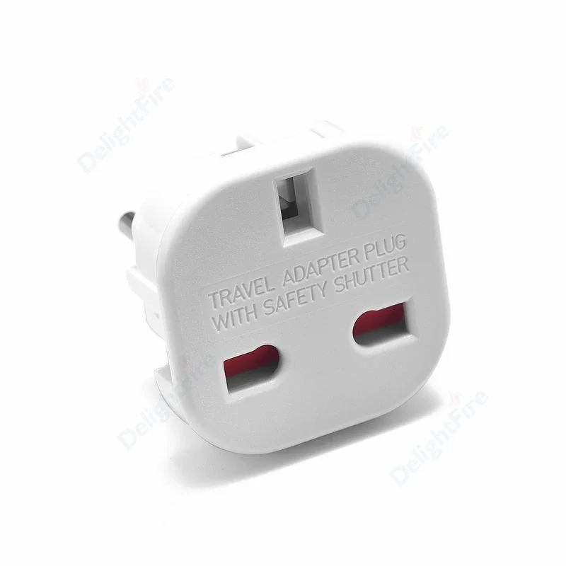 Universal UK to EU Power Adapter - British to European Travel Converter Plug