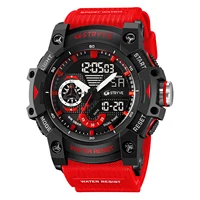 STRYVE Electronic Fashion Men's Sport Watches Shock Resistant 50M Waterproof Wristwatch LED Alarm Stopwatch Clock Men 8029 2