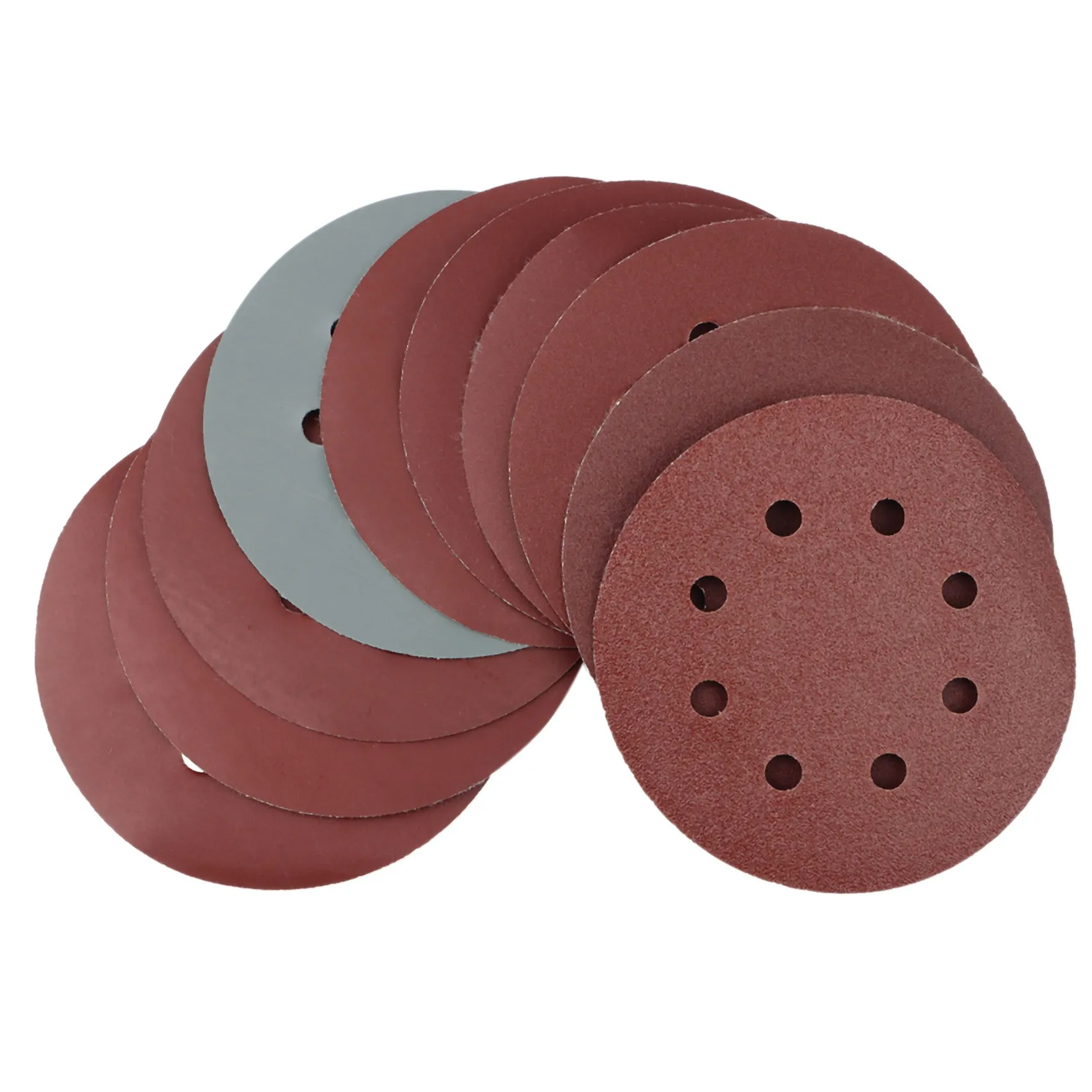 100Pcs Sanding Discs Polishing Pads Kit Round Orbital Sandpaper Hook Loop Sander