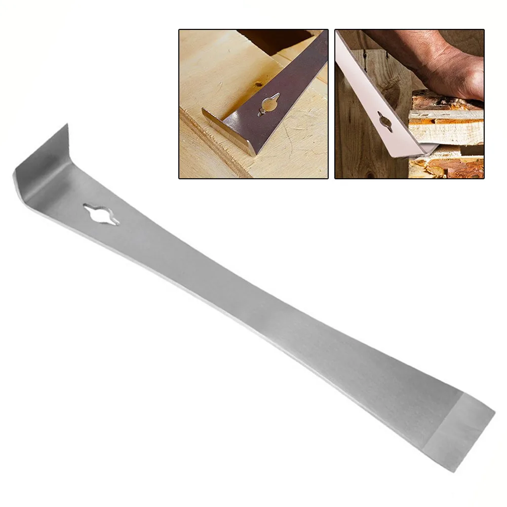 3 In 1 Scraper Stainless Steel Woodworking Crowbar Net Face Honey Cutter Flat Head Raising Remover Hand Tool