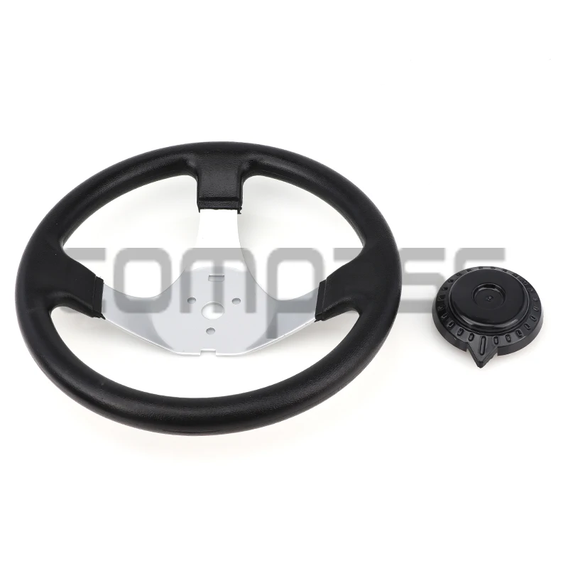 300mm 30cm Steering wheel With Cap Assy Fit For DIY China Go Kart Buggy Karting ATV UTV Bike Parts