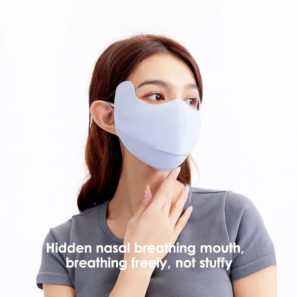 OhSunny Women Sun Protective Face Mask UPF 50+ Breathable Washable Quick Dry Canthus Protection For Outdoors Cycling