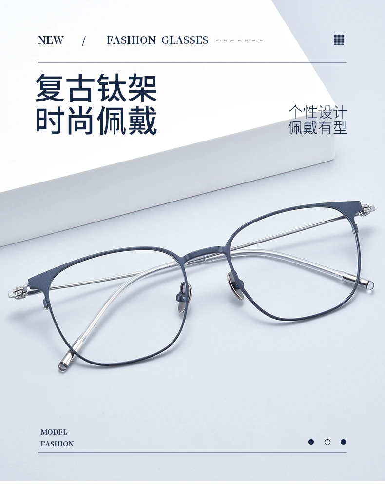 BCLEAR Mode Frauen Männer Reinem Titan Brillen Retro Oval Brille Rahmen Optik Myopie Hyperopie Rezept Objektiv Hohe Qualität – Detail 1