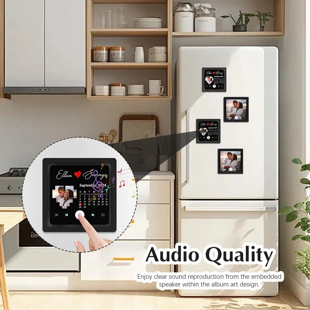 Description Picture 6 of itemCustom Spotify Album Fridge Magnet With Photo Personalized Music Fridge Magnet Play Songs And Adjust Volume Valentine's Gifts