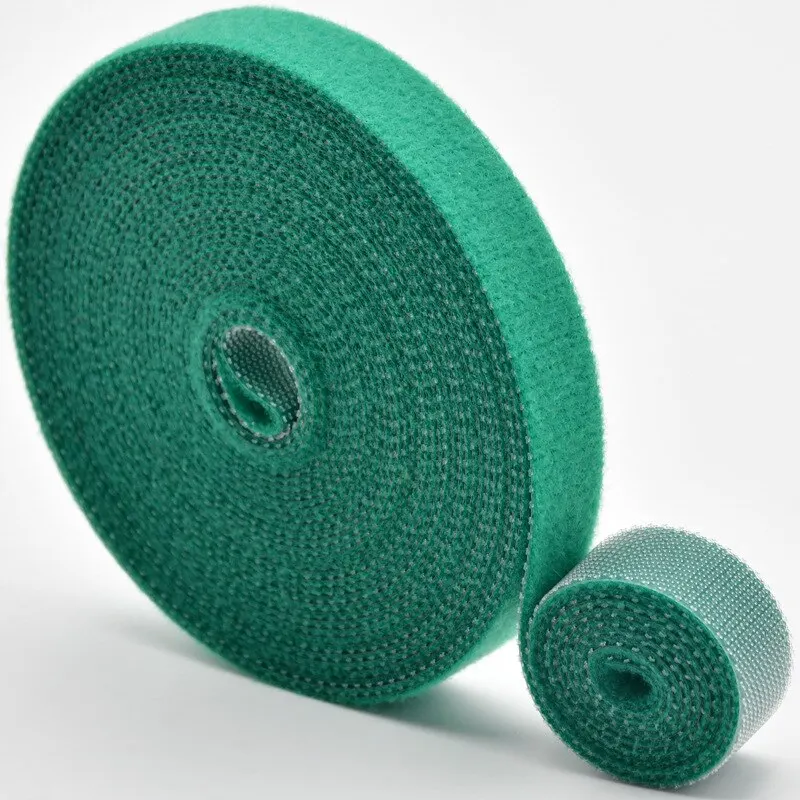 Plant Ties Cord Tie Strap Green Gardening Tape 10m X12mm in 1 Roll Recycle and Reusable plant ties