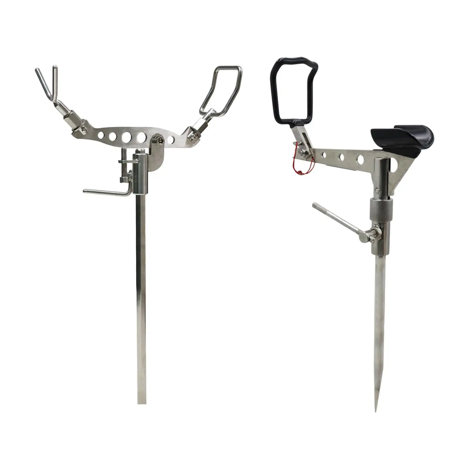 

Fishing Pole Rod Stand Folding Fishing Pole Stand Stainless Steel Fishing Tackle Bracket for Lakes Beach Ground Fishing Tool