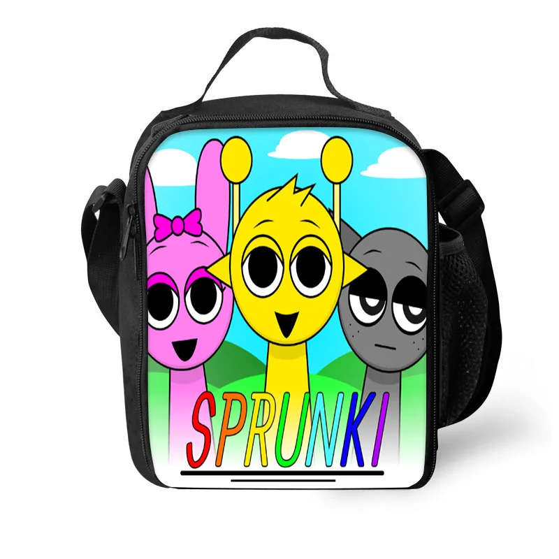 Lunch Bag Sprunki Insulated Thermal Bag Lunch Container Leakproof Tote Box Food Storage Bags for Boy Girls Best Gift lunch bag