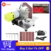Mini Belt Sander Electric Sanding Polishing Grinding Machine 7 Variable Speed with 10 Sanding Belts for Polishing Wood Acrylic 1