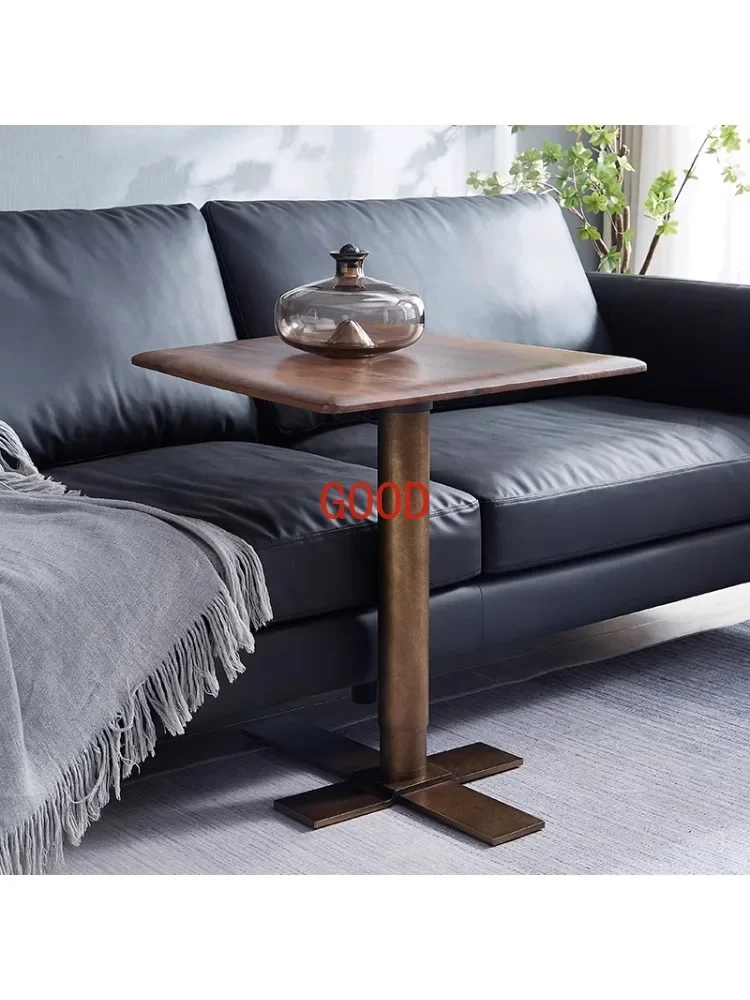 ~Black walnut lifting table solid wood desk computer table mobile desk workbench sofa