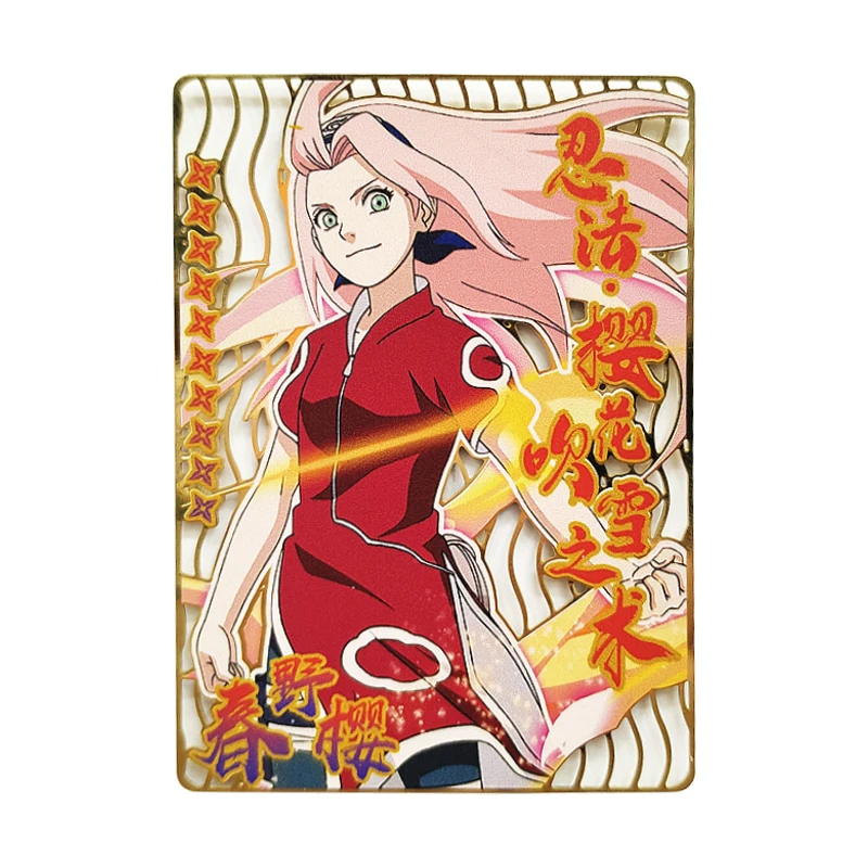 Naruto Metal Cards Uzumaki Naruto Hyuga Hinata Uchiha Sasuke