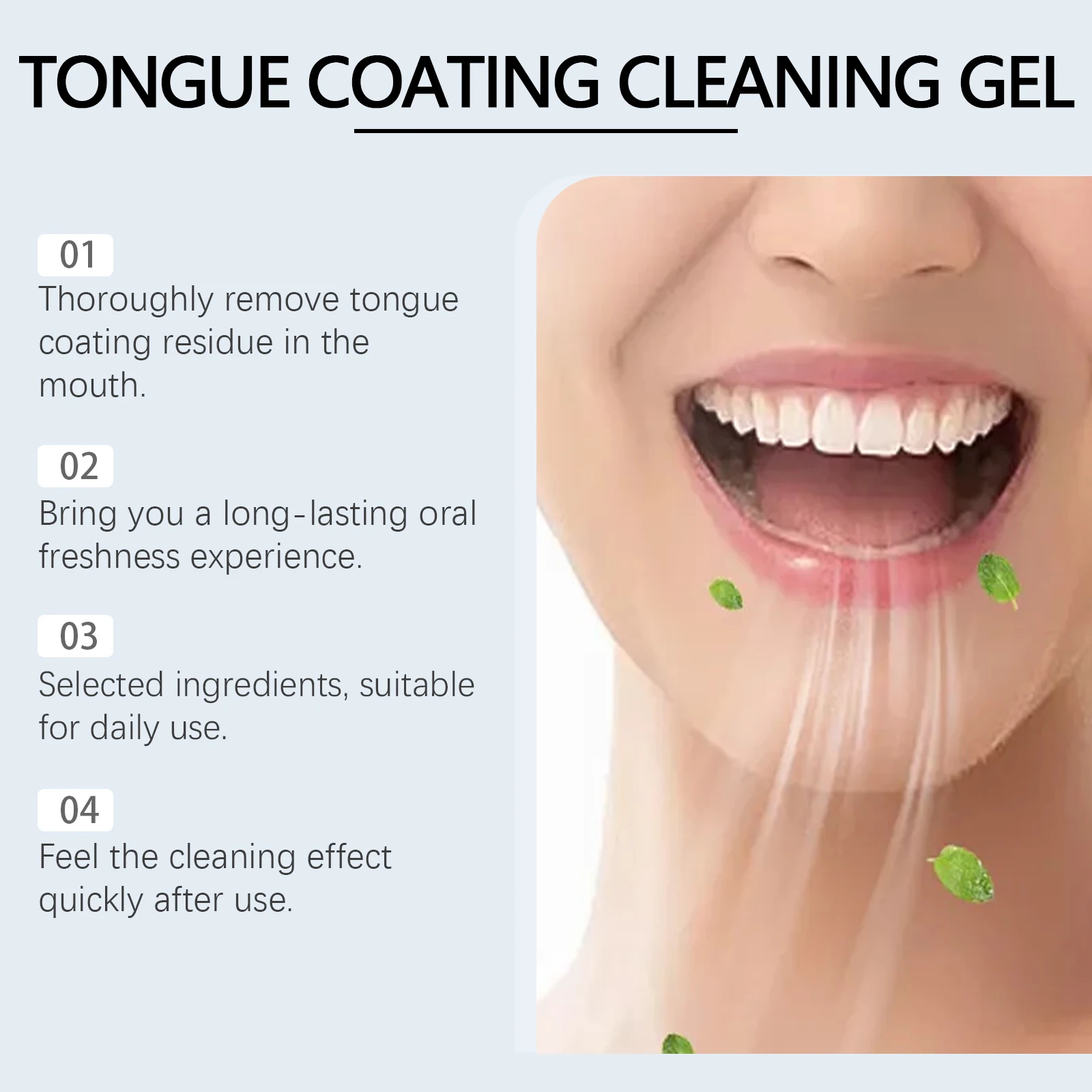 Tongue Cleaner For Remove Tongue Coating Inhibit Oral Bacteria Improve Bad Breath Freshener Tongue Cleansing Gel Toothbrush Set
