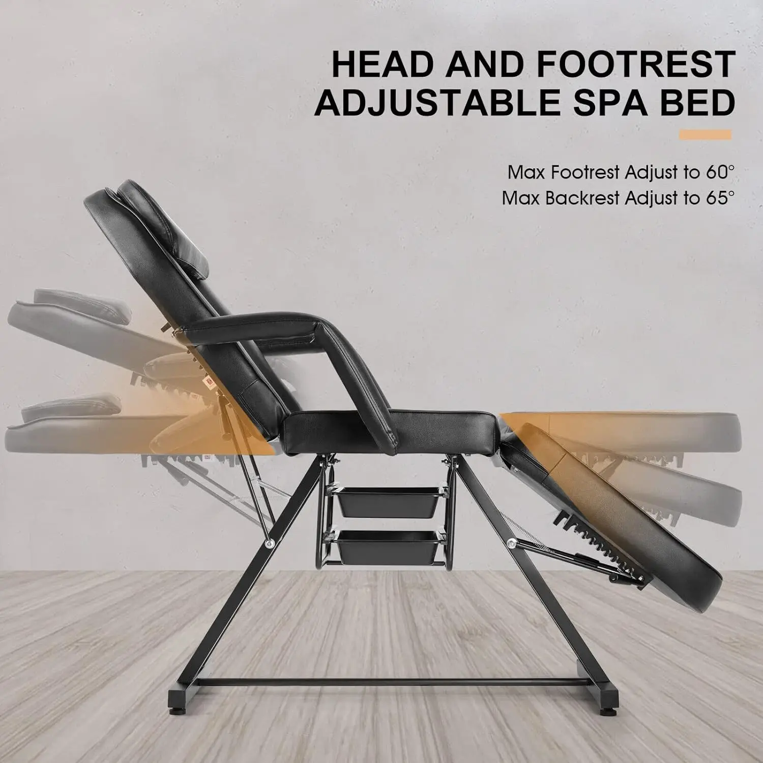 Description Picture 3 of itemArtist hand Tattoo Chair for Client Adjustable Angle Massage Bed for Eyelash Bed Extensions Facial Massage Tables Salon Chairs