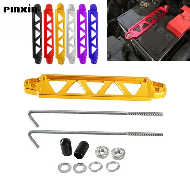 Battery Tie Down Bracket Fasten Brace Aluminum Bars Battery Holder Down BT-1006 for Subaru Honda Civic EK EG