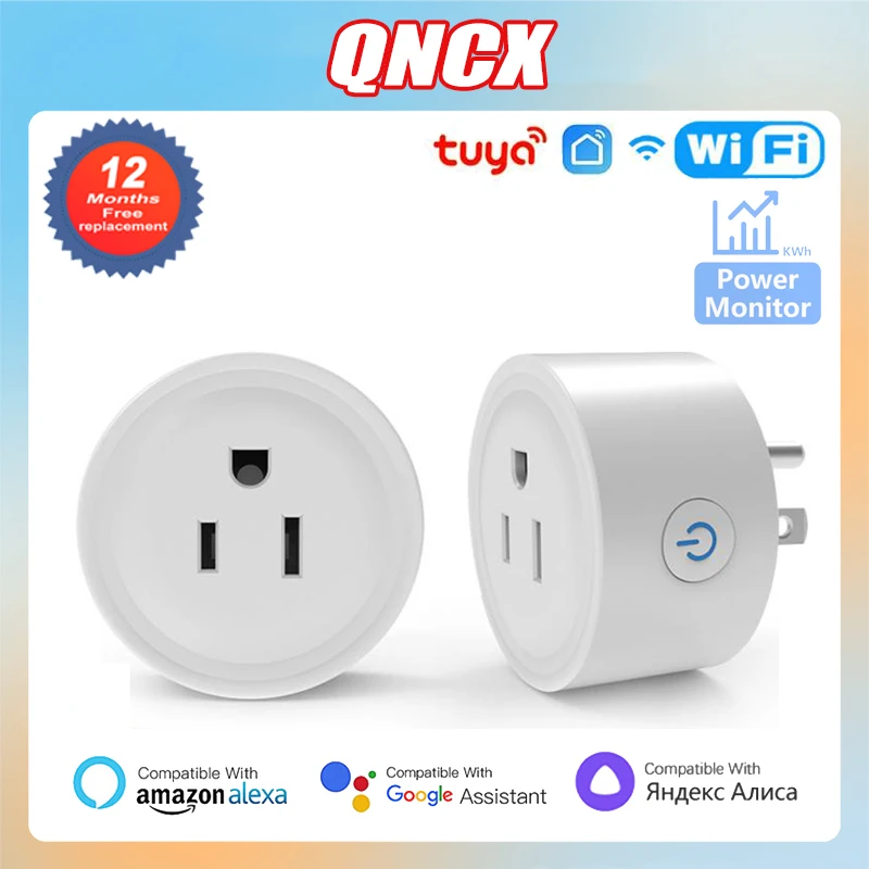 QNCX-enchufe inteligente con WiFi para el hogar, enchufe con Control por  voz, compatible con Smart Life, Alexa y Google Home, 10A/16A/20A -  AliExpress