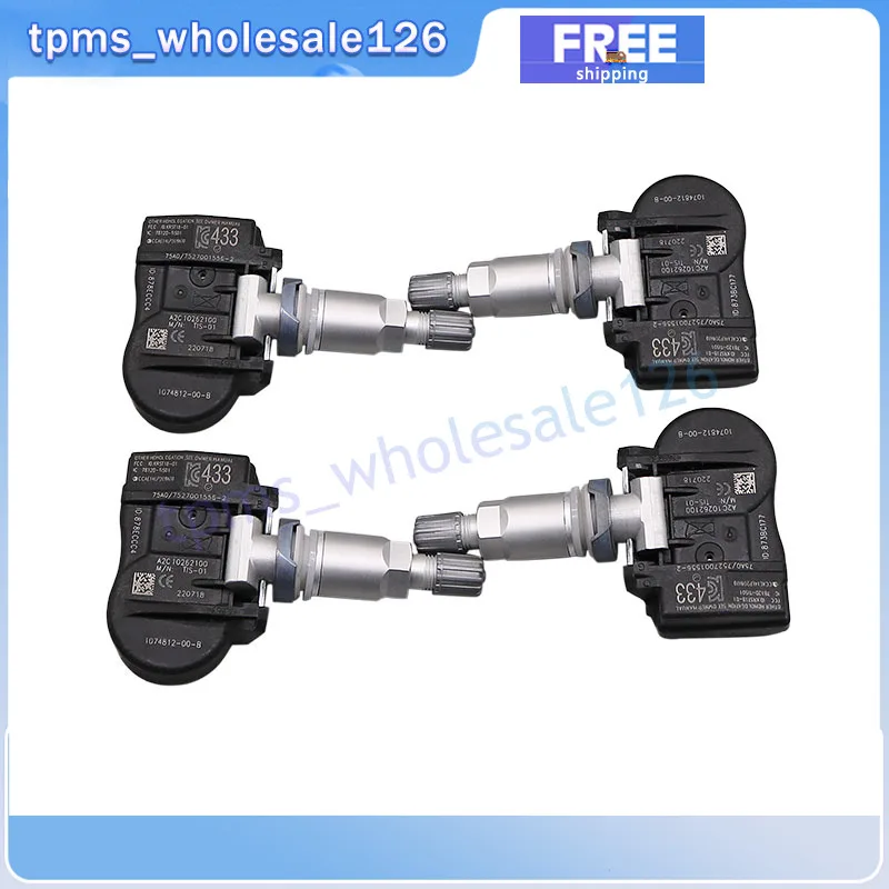׽  S X 2016-2022 Ÿ̾ з  ý , 1074812-00-B, TPMS 433MHZ, 1034602-00-B, 1034602-00-C, 4PCs/Ʈ