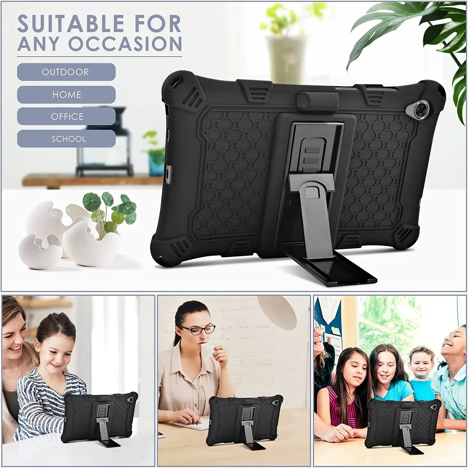 Capa Infantil para Lenovo Tab Capa para Tablet Fhd Tb8705f Tb9705n m8 hd Tb-8505f x m8 3ª Geração Tb-8506f Soft Shell Stand - Imagem 4