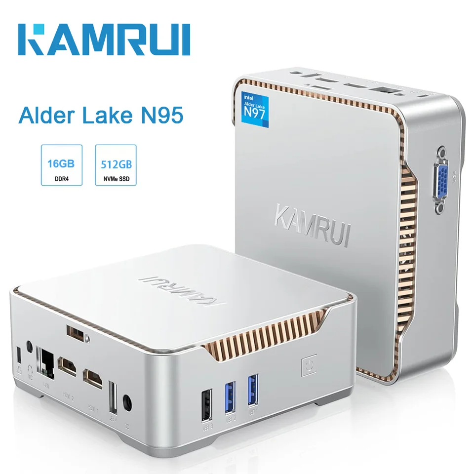 KAMRU Mini PC Intel 12th Gen Alder Lake Desktop