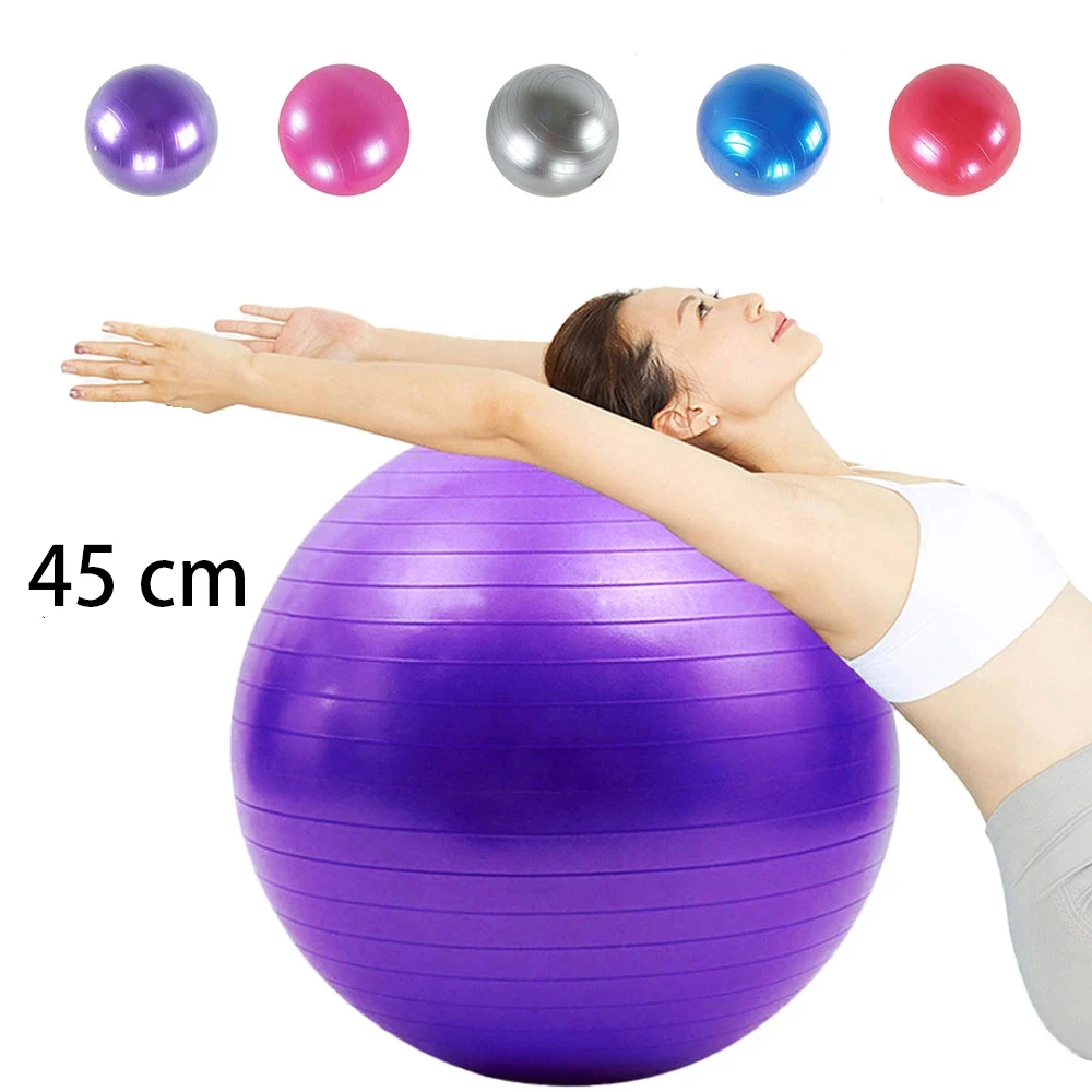 45cm Yoga Ball Exercise Thickened Explosion-proof Workout Fitness Fitness Pilate Ball Equipment Balance Home Training