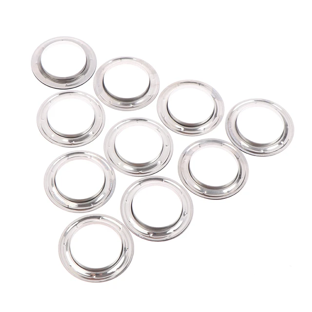 Kit De 25 Ojales De Metal Con Arandelas Para Cortina De
