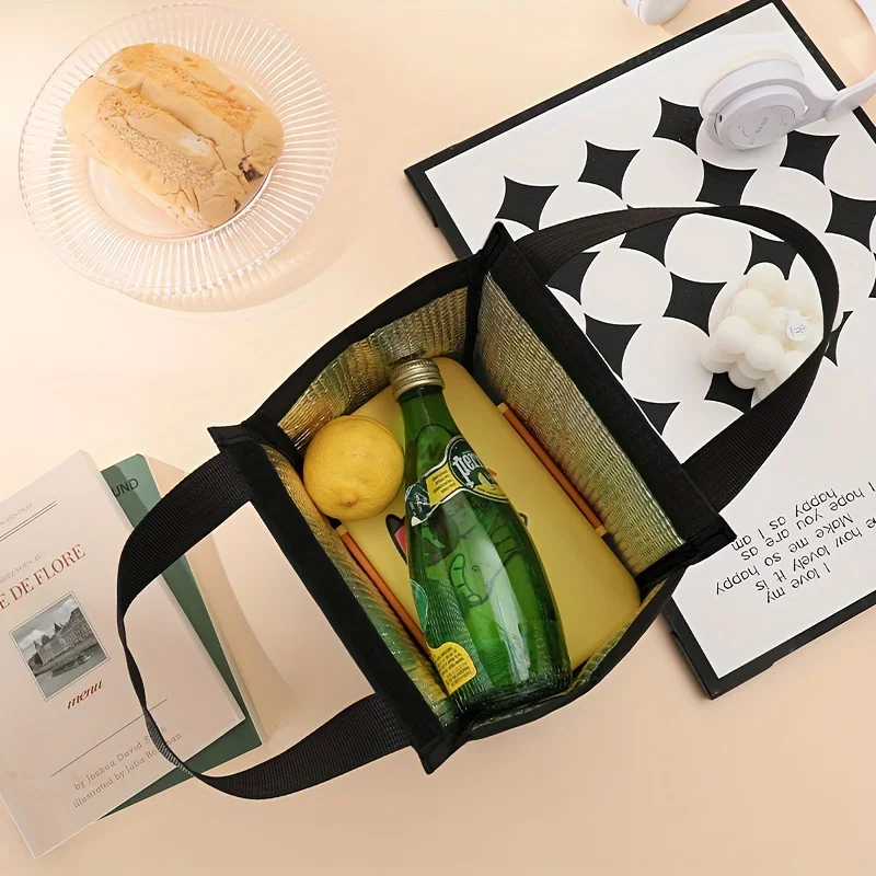 Portable lunch bag, waterproof insulation box, bento bag, dinner insulation bag, large capacity insulation and refrigeration